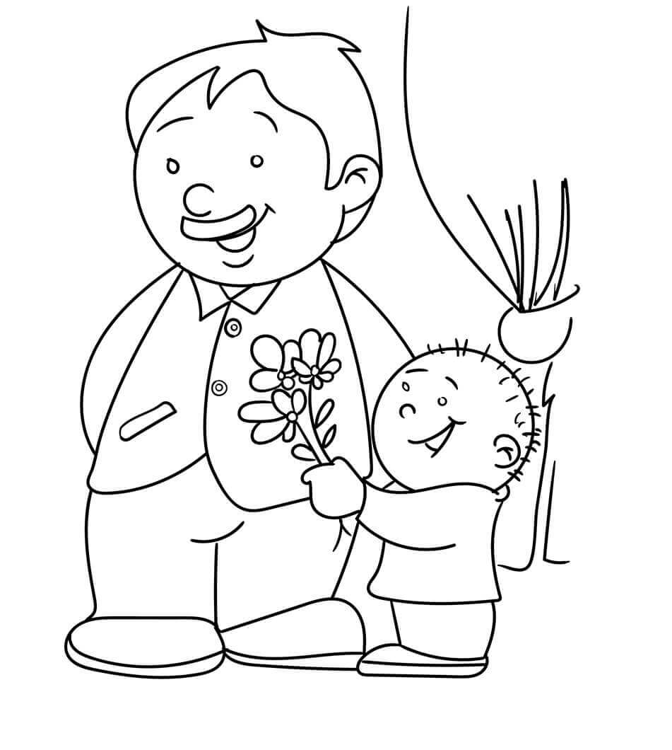 30 Free Printable Father’s Day Coloring Pages