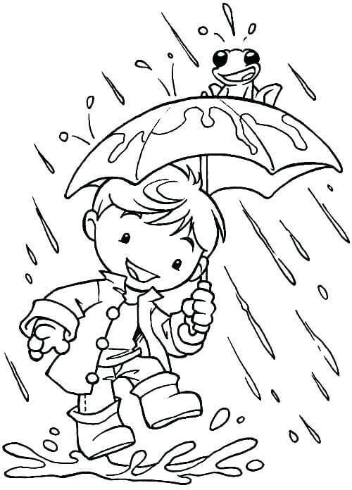 35 Free Printable Rainy Day Coloring Pages
