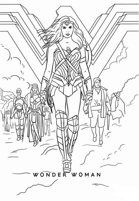 Printable Coloring Pages Wonder Woman Printable Word Searches