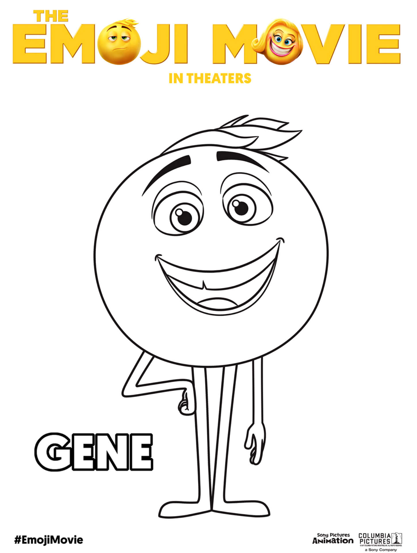 Gene coloring page