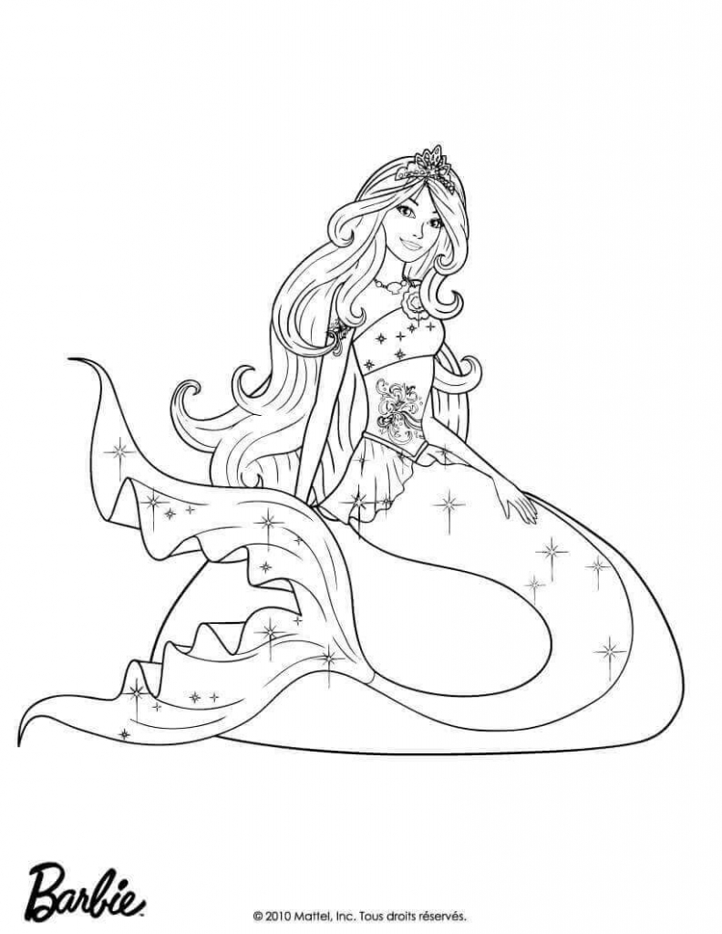 Merliah Mermaid Coloring Page