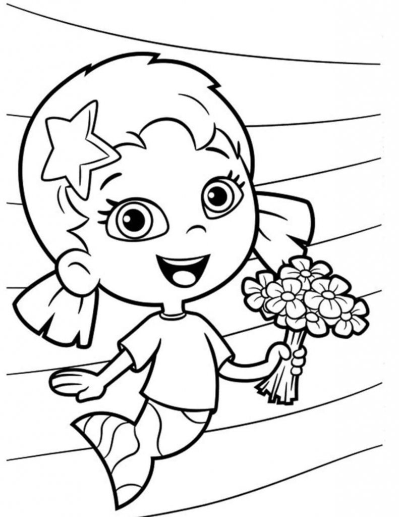 Oona From Bubble Guppies Coloring Page