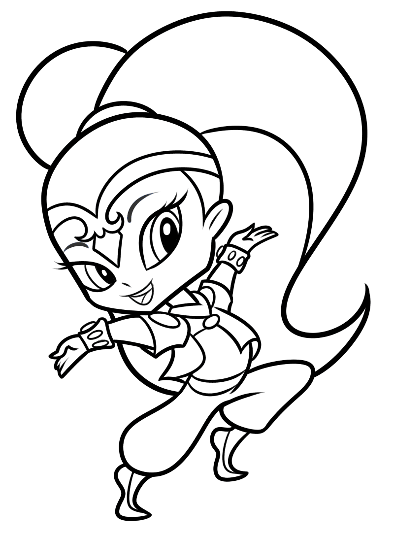 Shine Coloring Page
