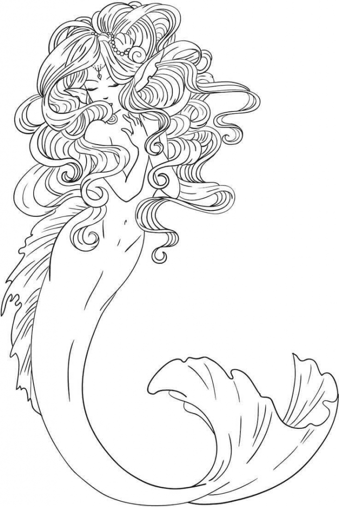 30 Stunning Mermaid Coloring Pages 30 Stunning Mermaid Coloring Pages