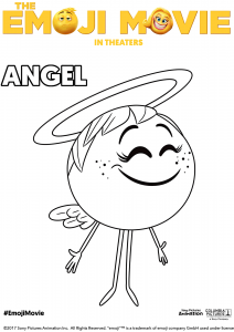 The Emoji Movie Angel Coloring Page