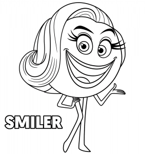 The Emoji Movie Smiler Coloring Pages