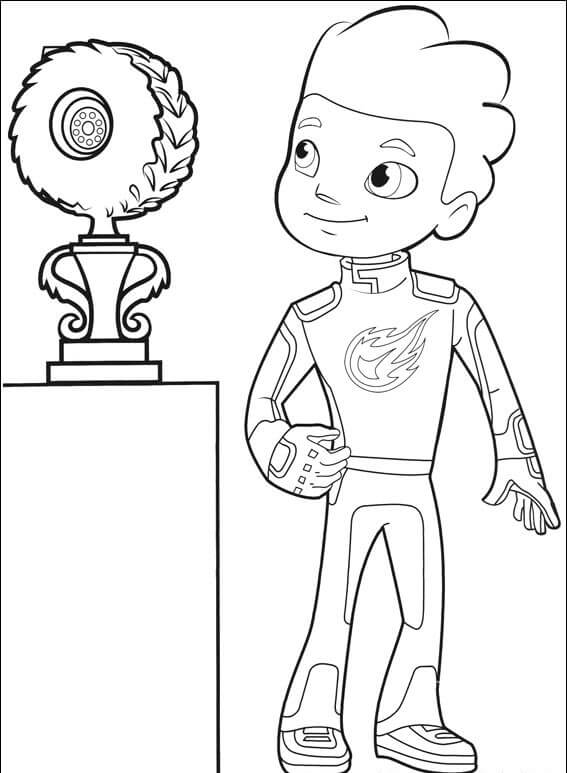 AJ Blaze and the monster machines coloring pages