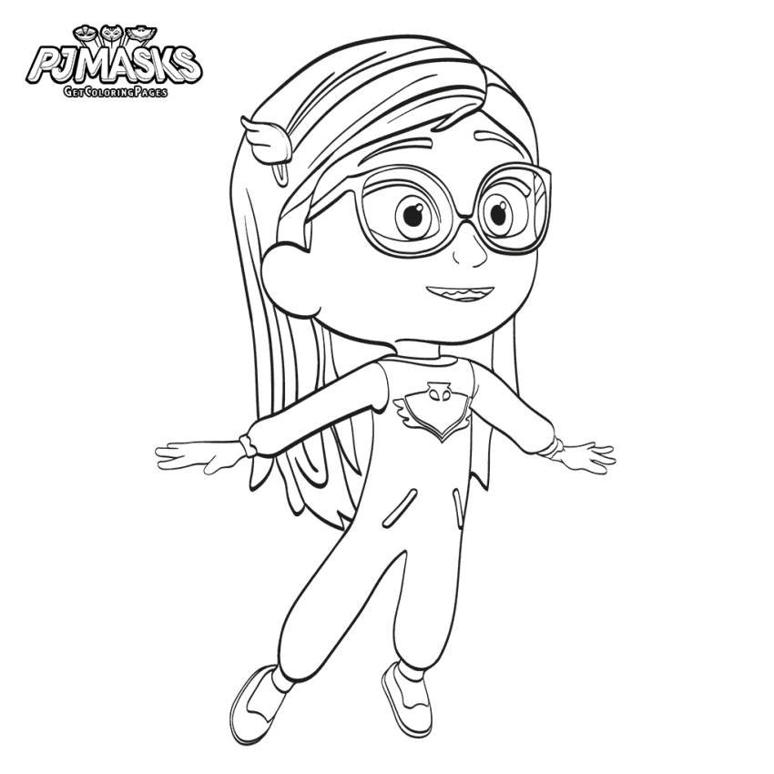 Amaya PJ Masks Coloring Page