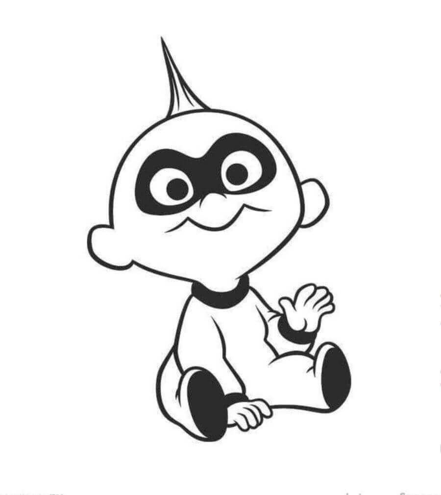 Jack Jack The Incredibles Coloring Page