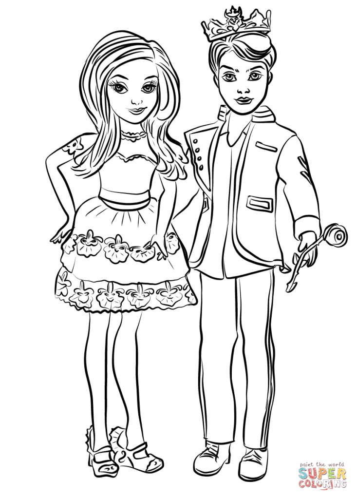 descendants disney movie coloring pages - photo #13