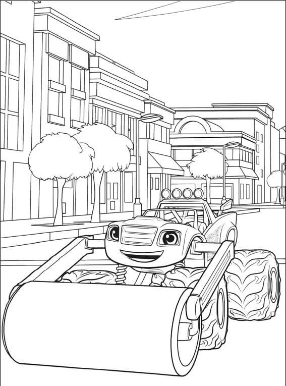 Blaze and the monster machines coloring pages