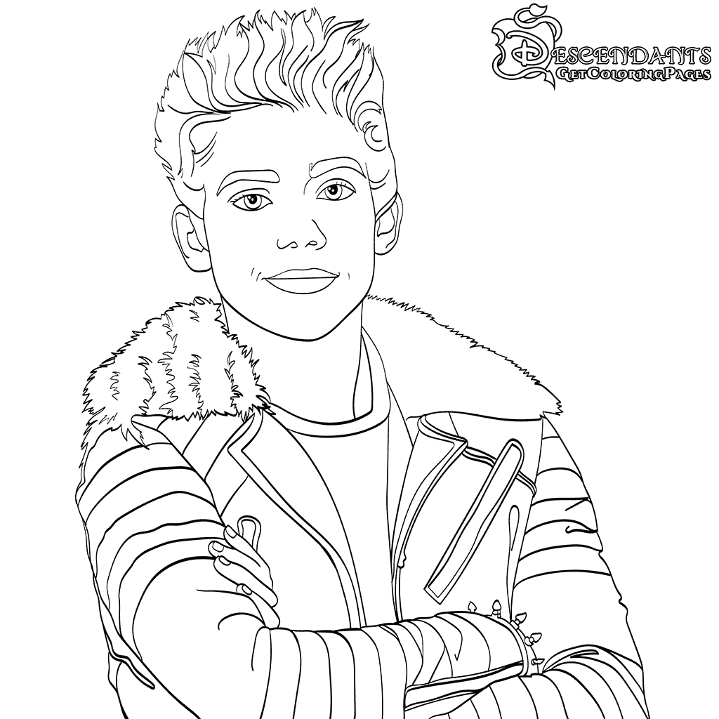 Carlos Descendants 2 Coloring Page