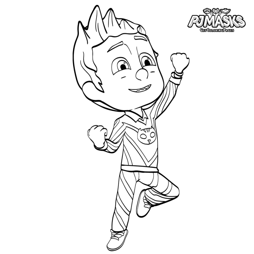 Connor PJ Masks Coloring Page