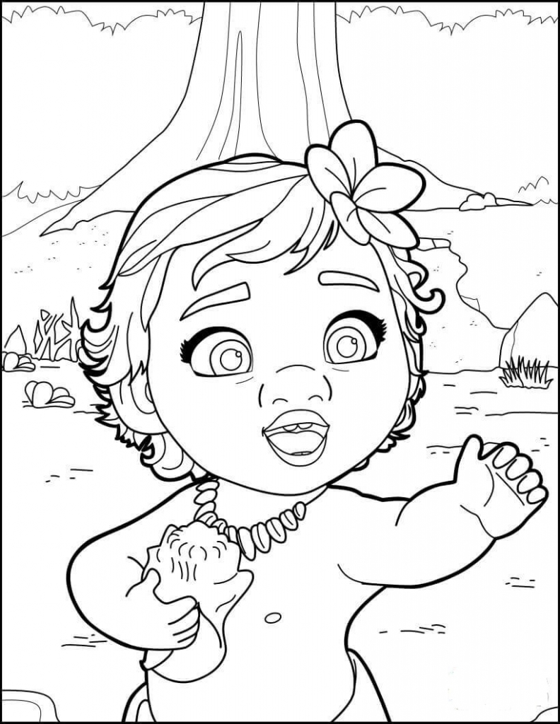 35 Printable Moana Coloring Pages