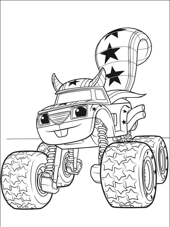 Top 31 Blaze And the Monster Machines Coloring Pages