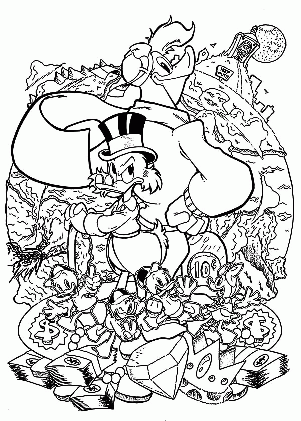 Ducktales 2017 Coloring Pages