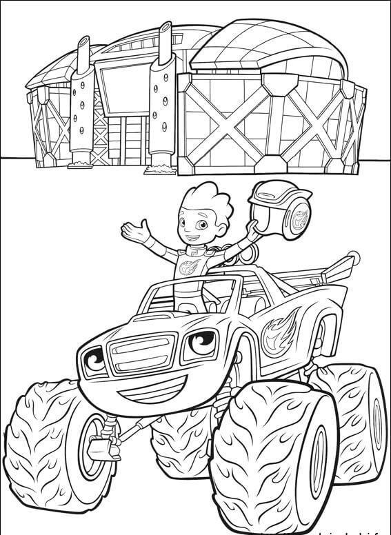 Blaze and the monster machines coloring pages