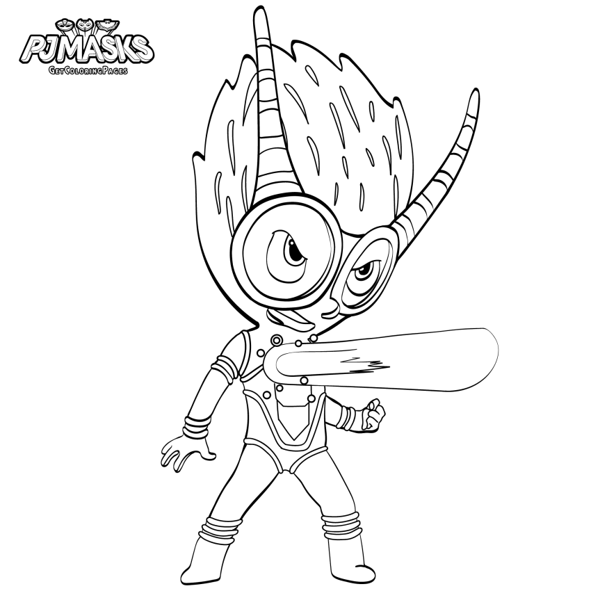 Firefly PJ Masks Coloring Page