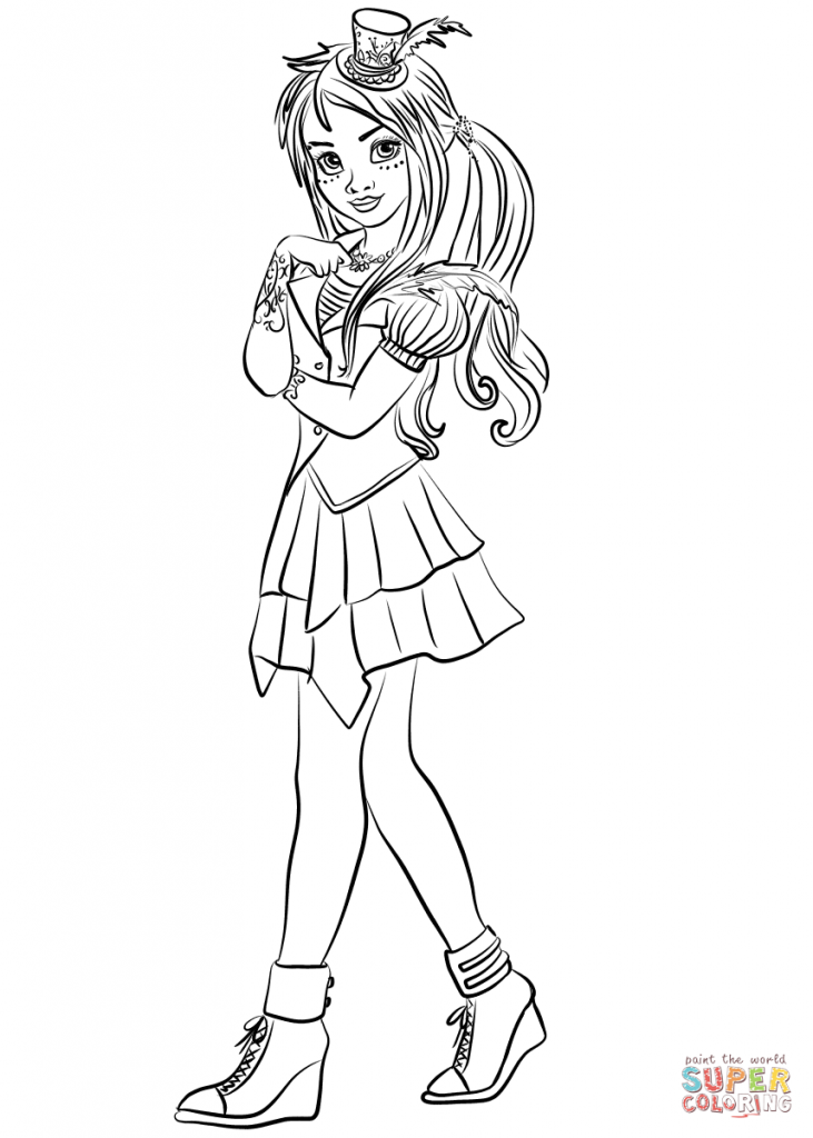 Freddie Descendants Wicked World Coloring Page