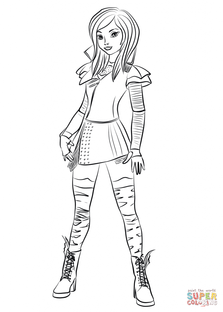 Top 15 Descendants Wicked World Coloring Pages Top 15 Descendants Wicked World Coloring Pages