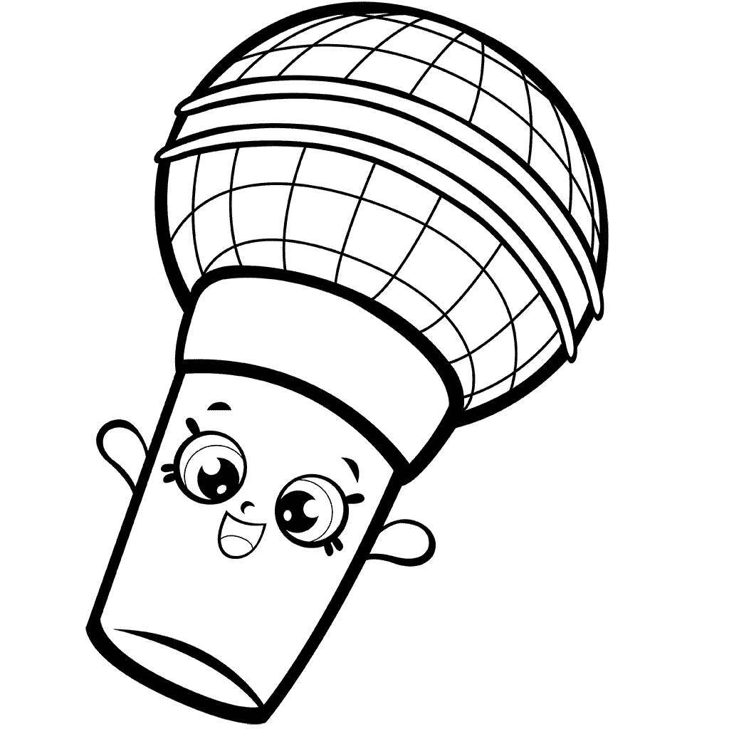 Mike Rophone Shopkins Season 7 Coloring Page