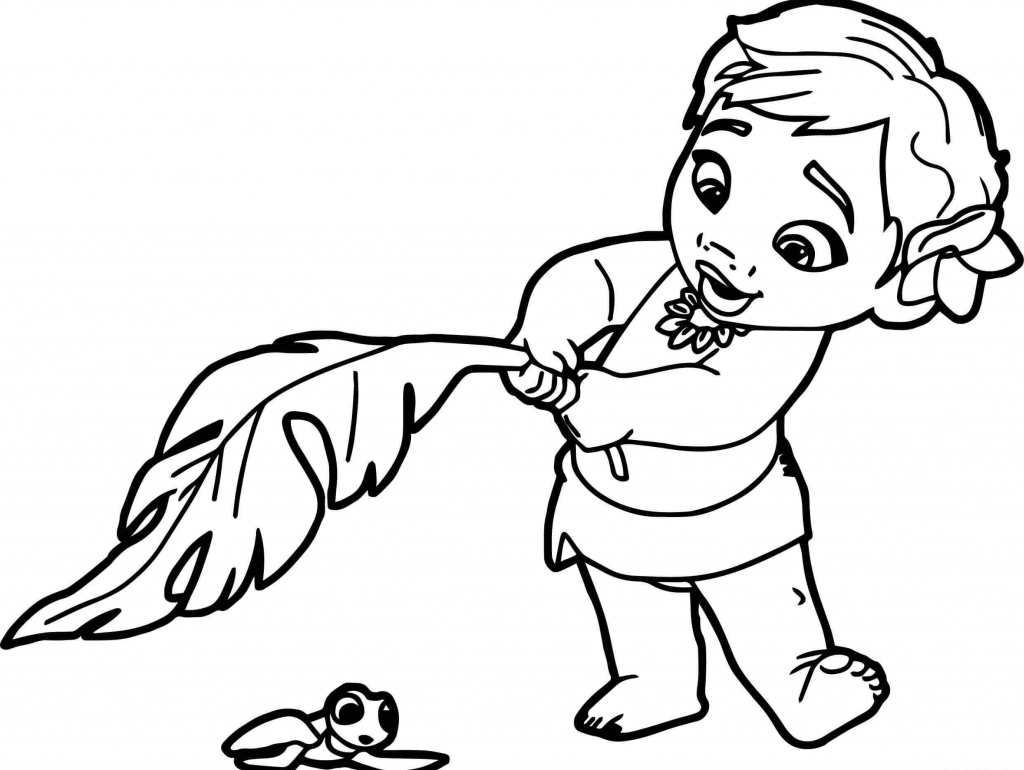 moana coloring pages