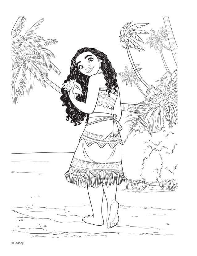 35 Printable Moana Coloring Pages