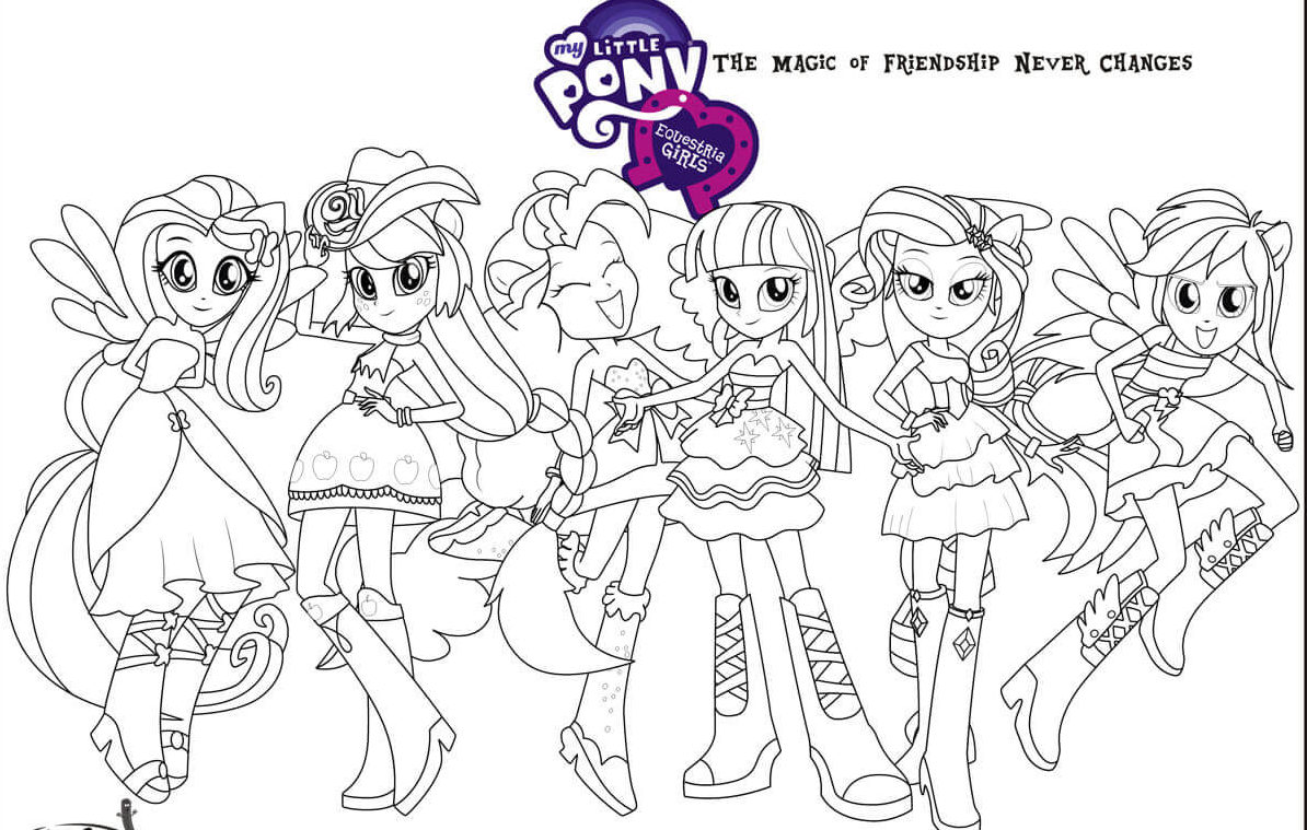 15 Printable My Little Pony Equestria Girls Coloring Pages