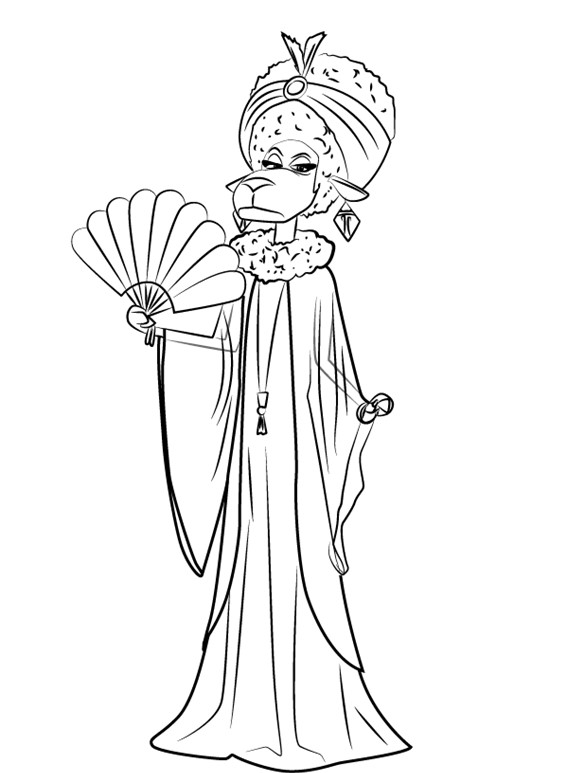 Nana Noodleman Sing Movie Coloring Page