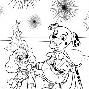 40 unique paw patrol coloring pages