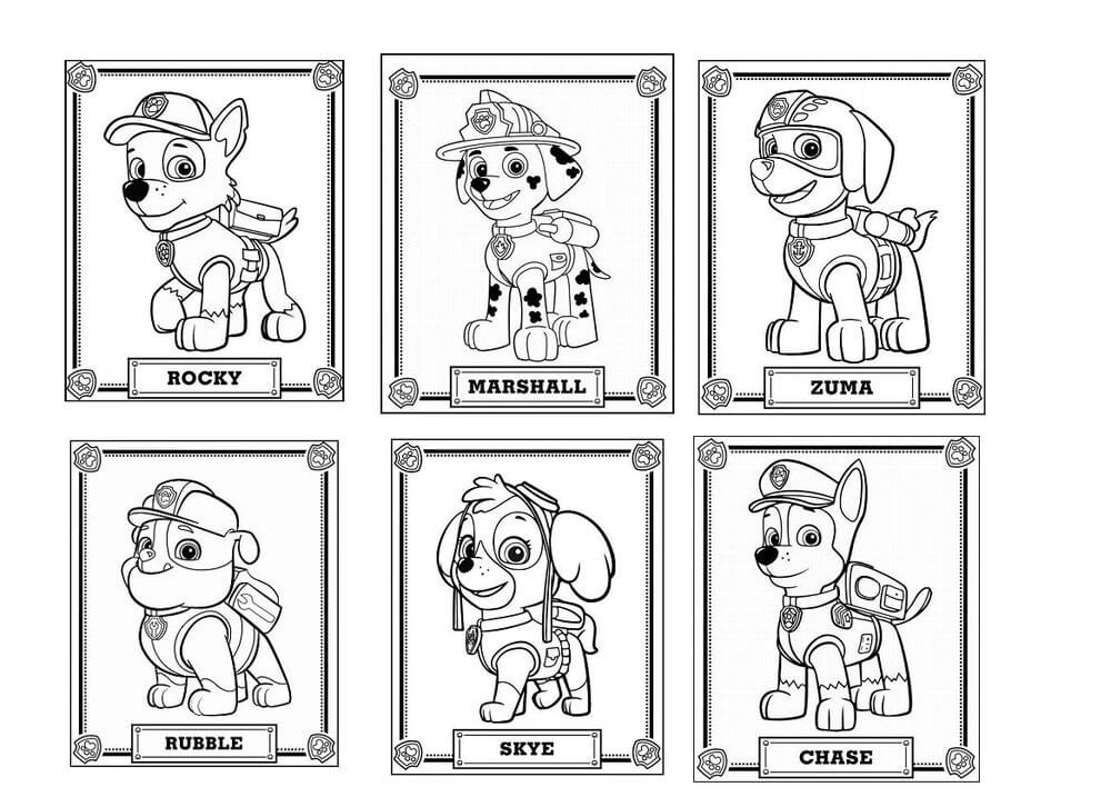 PAW Patrol Coloring Pages