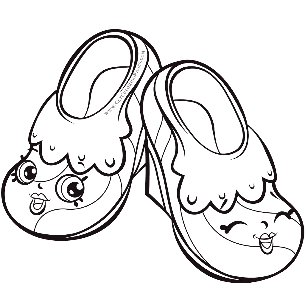 Shopkins 7 Fairy Shoes Coloring Page