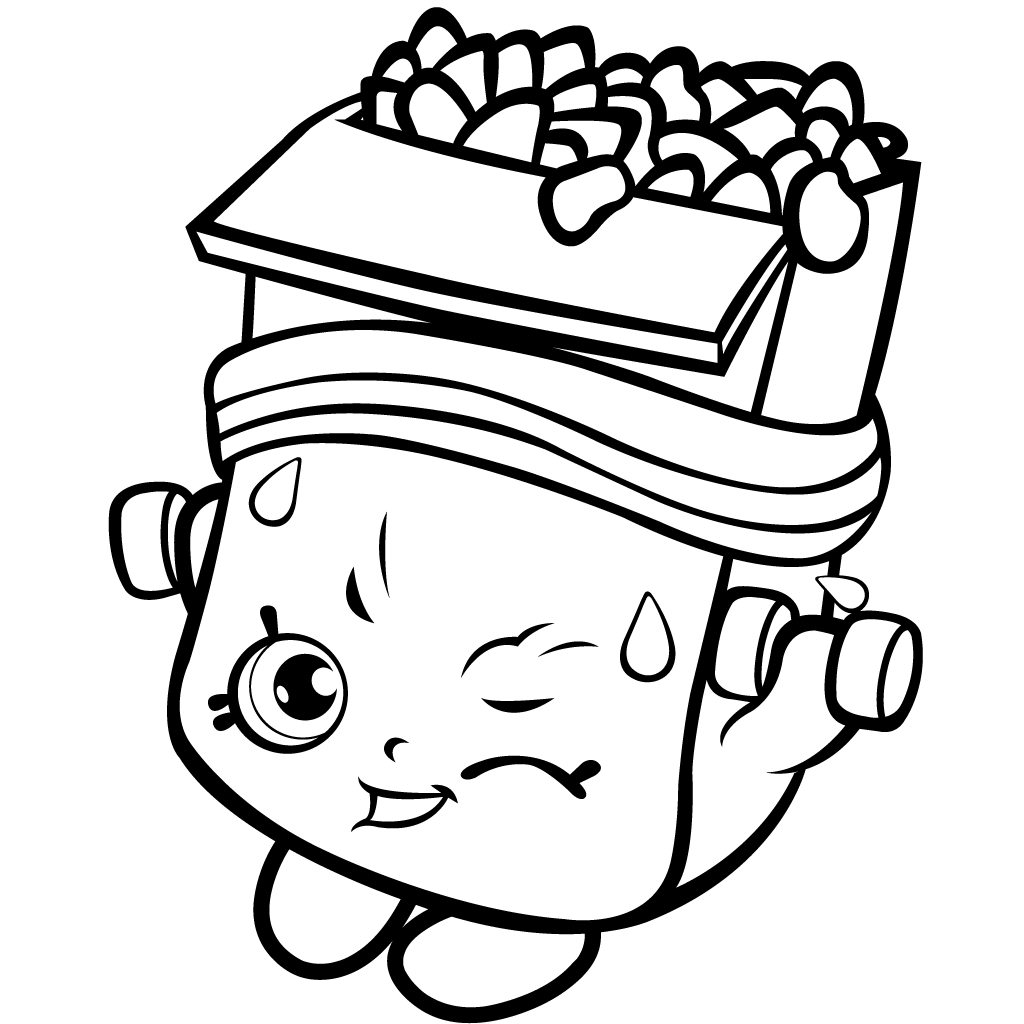 Shopkins Season 1 Breaky Crunch Coloring Page