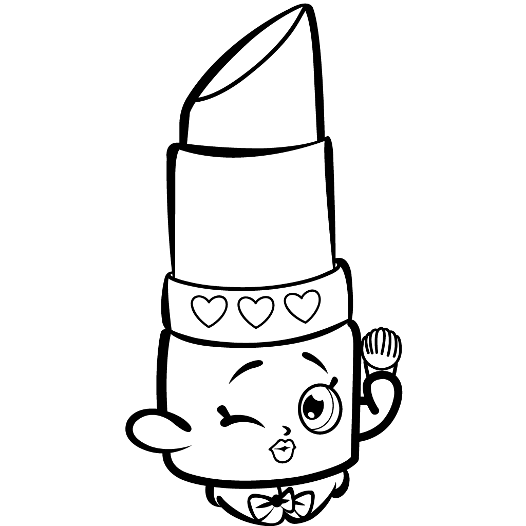 Shopkins Season 1 Lippy Lips Coloring Page