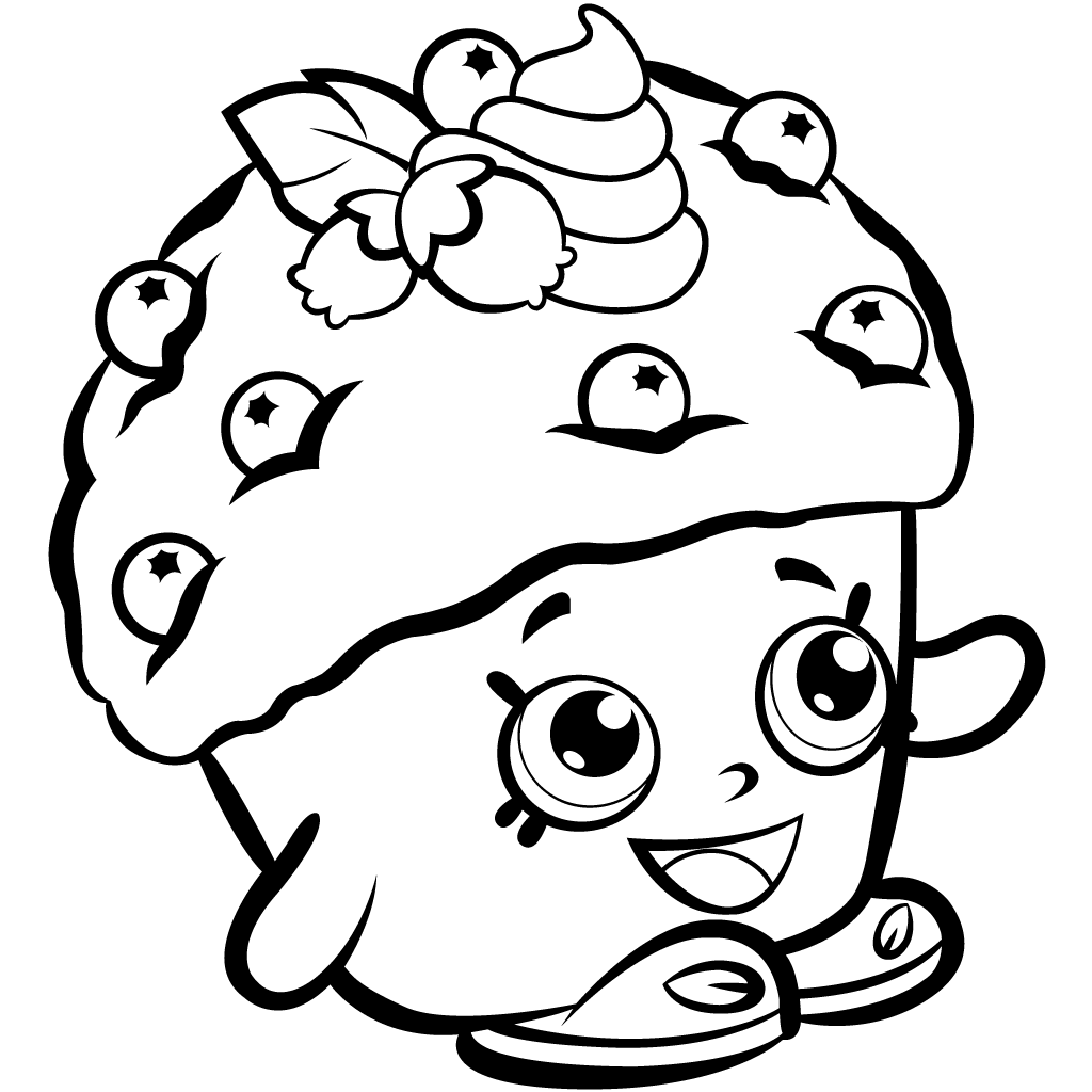 Shopkins Season 1 Mini Muffin Coloring Page