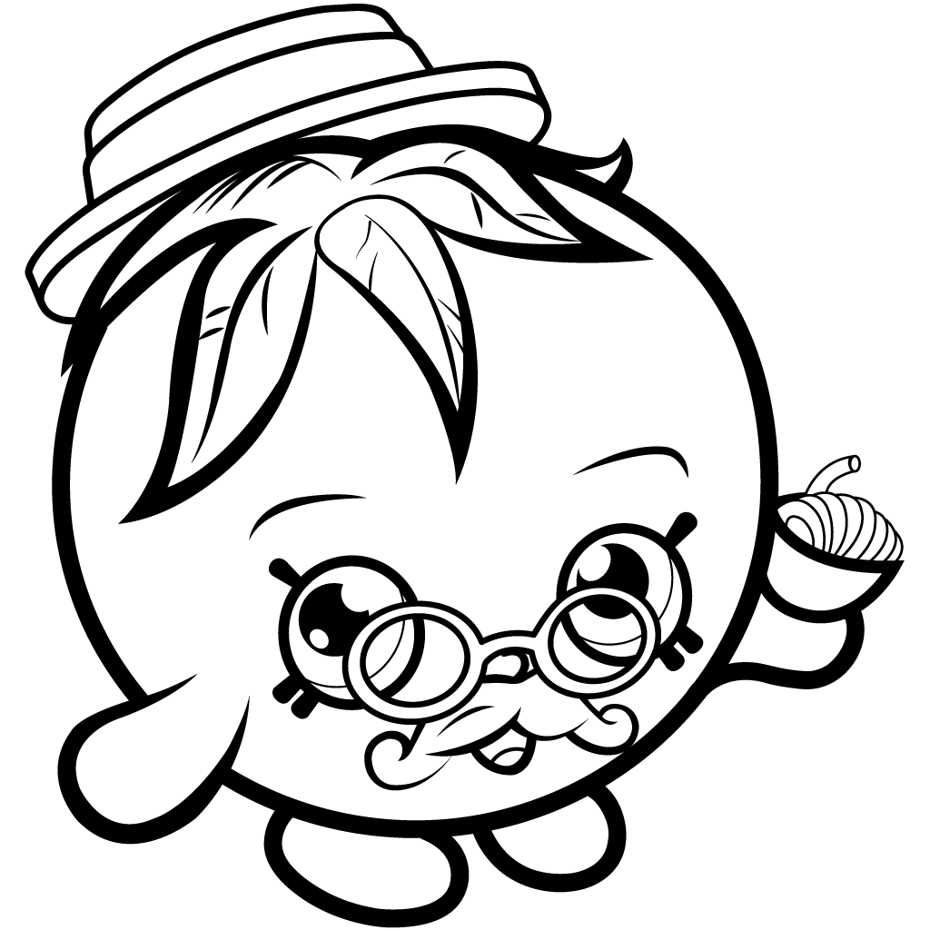 Shopkins Season 1 Papa Tomato Coloring Page