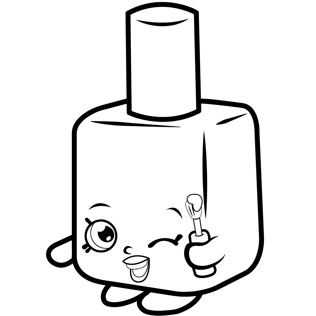 Shopkins Season 1 Polly Polish Coloring Page