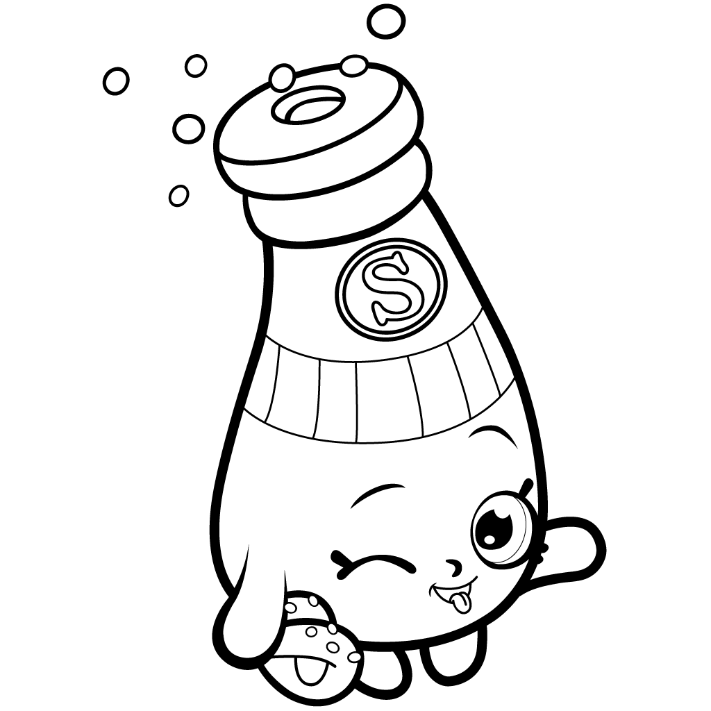 Shopkins Season 1 Sally Shakes Coloring Page