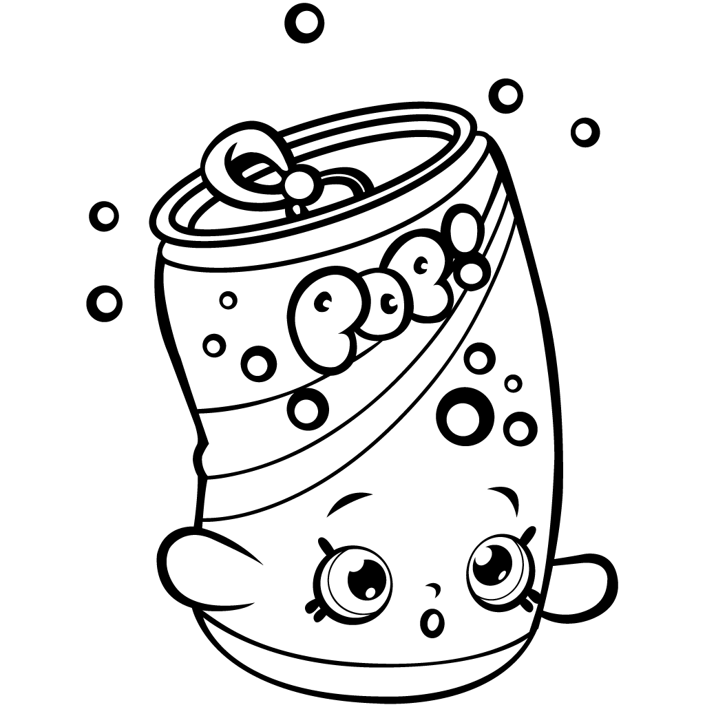 Shopkins Season 1 Soda Pops Coloring Page