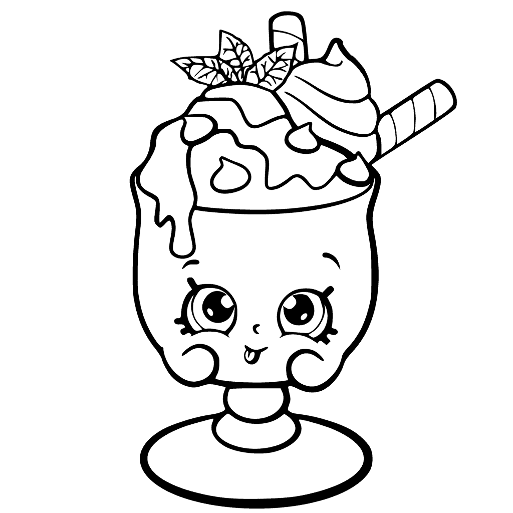 Shopkins Season 6 Choc Mint Charlie Coloring Page