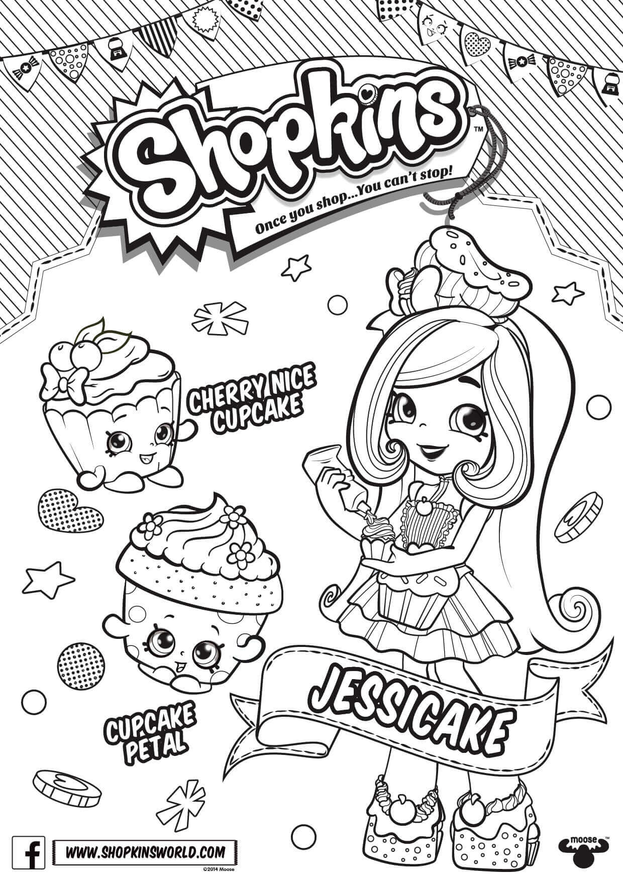 Shopkins Season 6 Jessicake Coloring Page