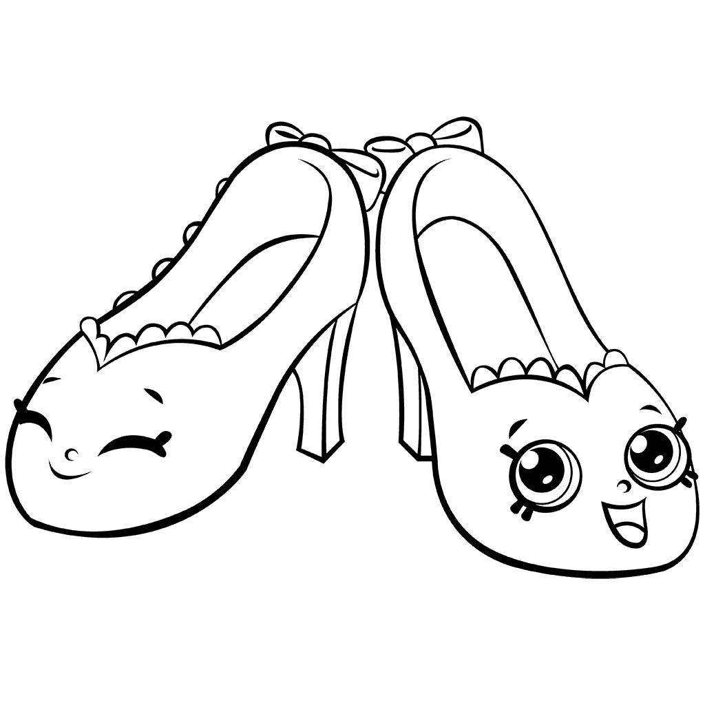 Shopkins Shoes Royale Coloring Page