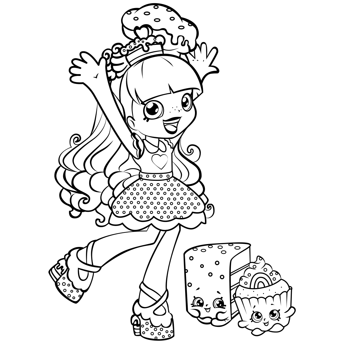 Shopkins Shoppies Coloring Page