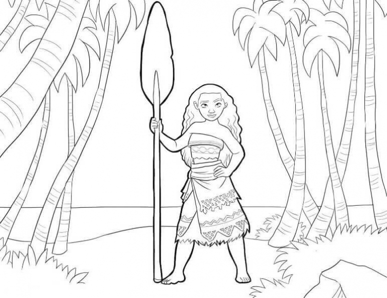 35 Printable Moana Coloring Pages