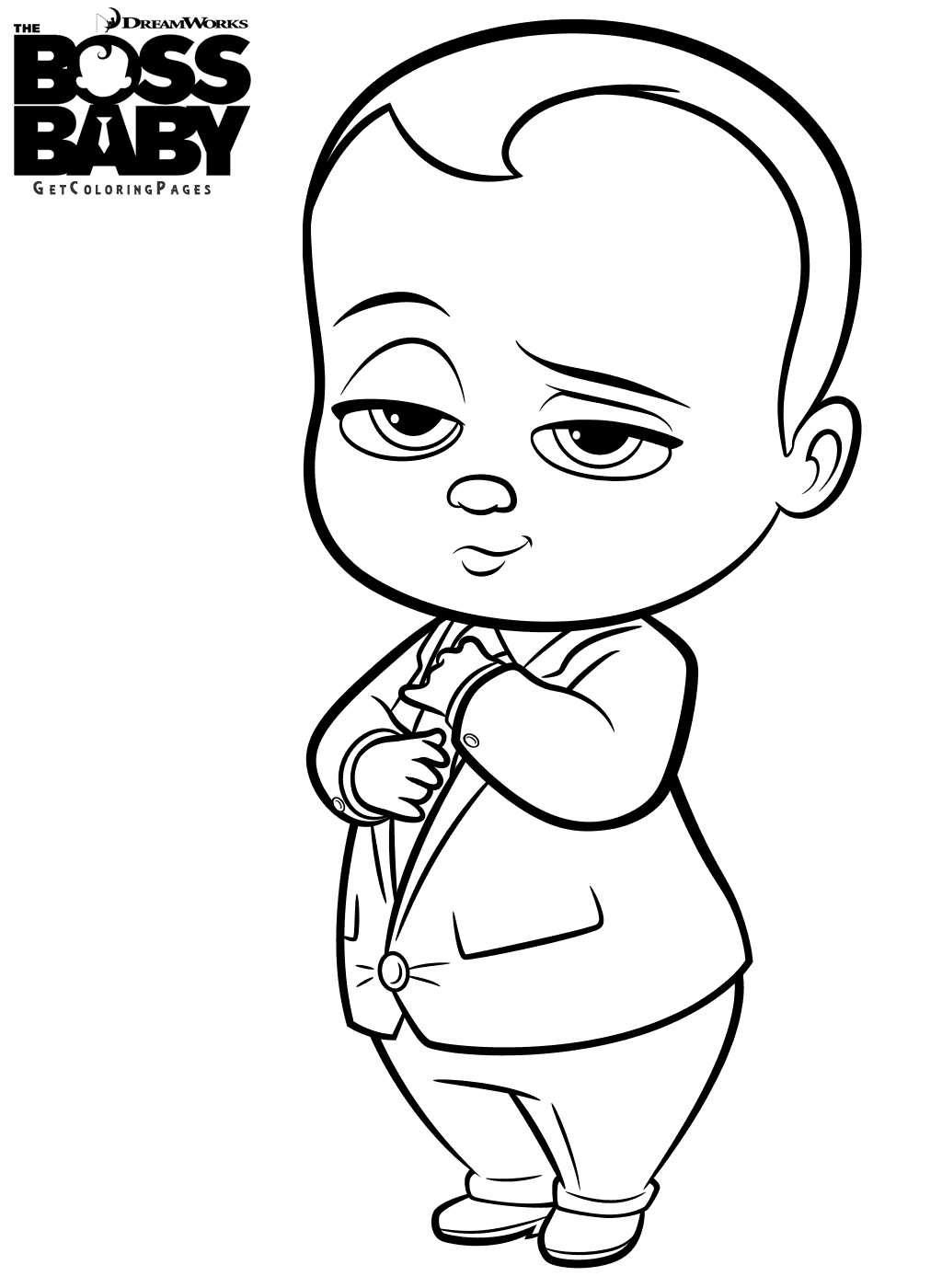 The Boss Baby Coloring Page