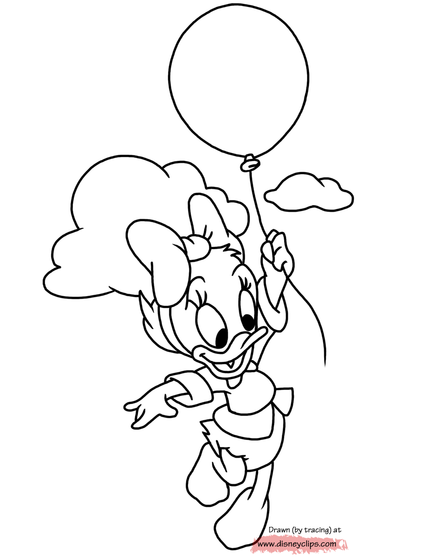 Webby From Ducktales Coloring Page