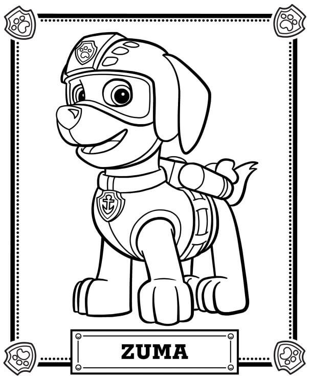 Free Printable Patrol Coloring Kids