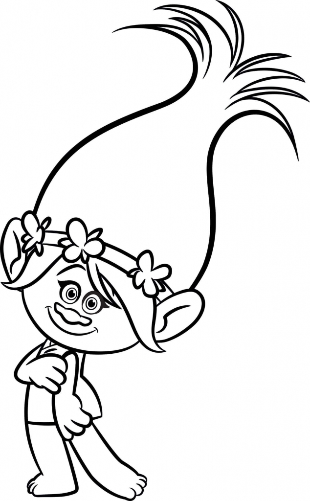 Big Bridget coloring page Trolls