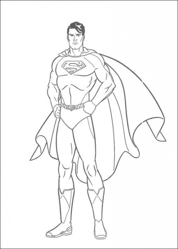 Superman Superhero Coloring Pages