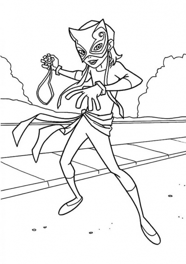 Catwoman Superhero Coloring Pages